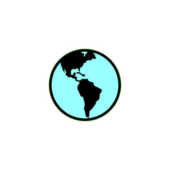 World globe icon design illustration template