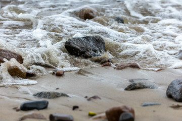 waves on the beach