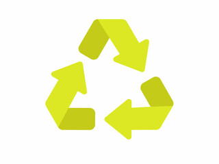 recycle eco ecology environment single isolated icon with flat style
