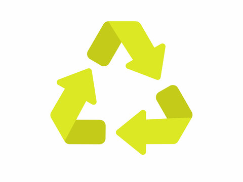 recycle eco ecology environment single isolated icon with flat style