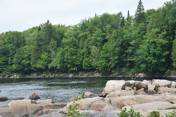 Fototapeta na wymiar The Portneuf region in Quebec 