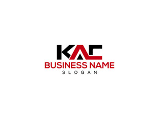 Alphabet KAC Logo Letter Vector For Business - obrazy, fototapety, plakaty
