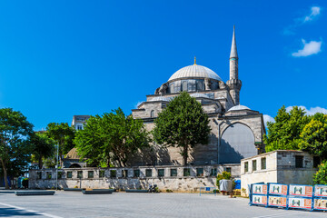 The Atik Ali Pasha Mosque view in Istanbul. Istanbul is popular tourist destination in the Turkey.