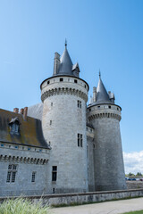 Fototapeta na wymiar Tower of the castle of Duc de Sully, France