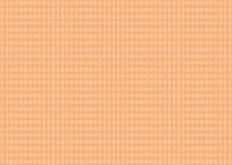 ダイヤ、ひし形、四角形パターンの背景素材、イラスト（オレンジ、明色）