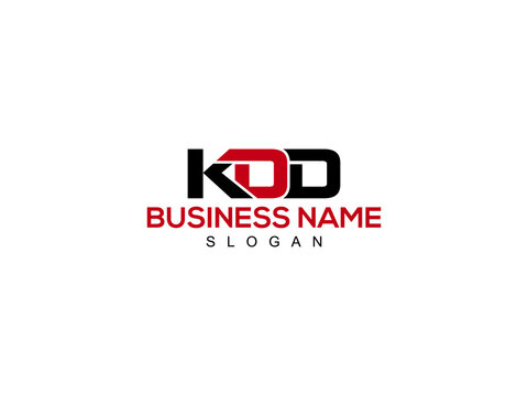 Alphabet Letter KDD Logo Icon Vector For Business