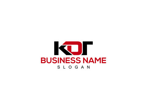 Alphabet Letter KDT Logo Icon Vector For Business