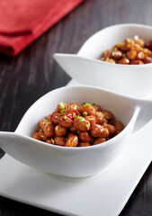 Delicious Chinese food, aged vinegar, peanuts