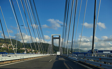 Rande cable-stayed bridge over the Ria de Vigo