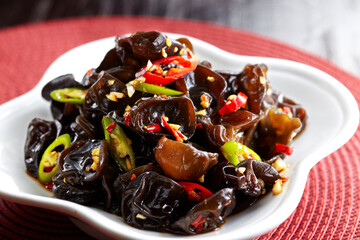 Delicious Chinese food, cold black fungus