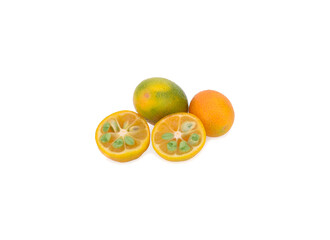 kumquat isolated on white background