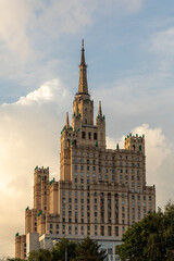 Fototapeta na wymiar High-rise residential building in Moscow.