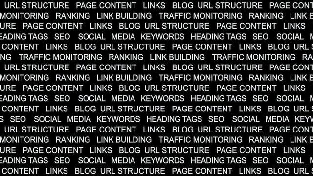 SEO Keywords Animation, Rendering, Background, Loop, 4k
