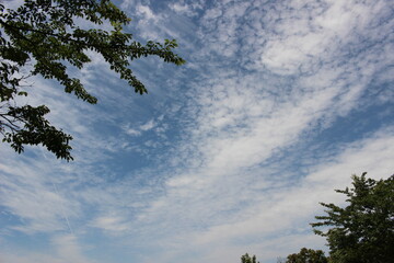 青い空と雲！自然のキャンパス