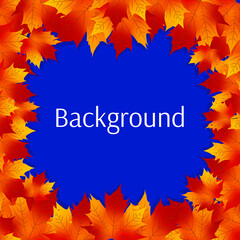 autumn vector sale background text bg with leaves leaf maple frame tree postcard season september october november art