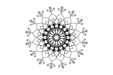 mandala for laser cutting. Stencil mandala for cutting from a variety of materials.