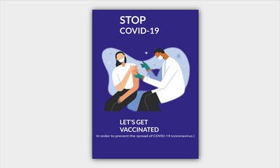 Covid-19 Vaccination Program Social Media Post Banner Template