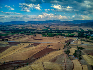 Naklejka premium Kelkit valley aerial view