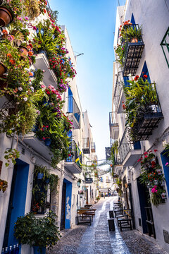 Calles de Pe&ntilde;iscola, Castell&oacute;n, Espa&ntilde;a
