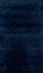 Watercolor dark navy background. Dark blue gradient texture. Beautiful indigo watercolor wash. Hand drawn illustration, perfect for textures and backgrounds.