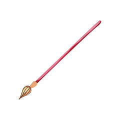 Artist brush for drawing watercolor painted. Illustration. brushes.