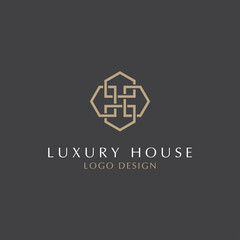 VECTOR LUXURY HOUSE LOGO DESIGN