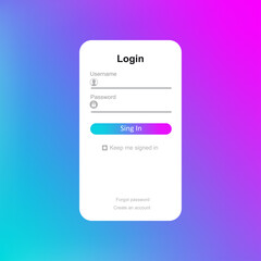 Set of Sign Up and Sign In forms. Registration and login forms page. Professional web design, full set of elements. User-friendly design materials.