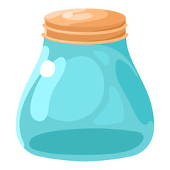 Bottle vector cartoon illustration isolated on a white background.