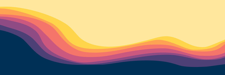 landscape mountain scenery in summer season vector illustration for pattern background, wallpaper, background template, and backdrop design	