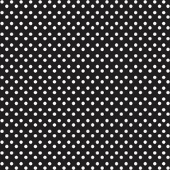White and Black Polka Dot seamless pattern. Vector background.