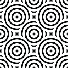 Overlapping Circles Pattern. Seamless pattern. Abstract Background. Ethnic pattern background.