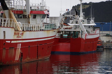 Ship in the harbor of Ondarroa, Basque Country