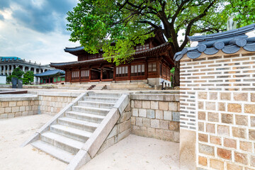Side view of Seogeodang in Deoksugung Palace. Seoul, South Korea.