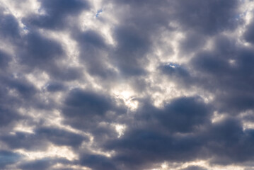 Obraz premium Cloudscape.Dramatic sky with stormy clouds,Nature clouds background