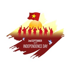 vector illustration for Vietnam  independence day - 2 September