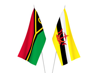 Republic of Vanuatu and Brunei flags