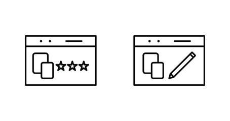 Unique Line Vector Icon Set