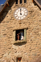 clock tower of the civic center square in bariloche
