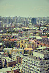 Top view of the center of Kyiv.