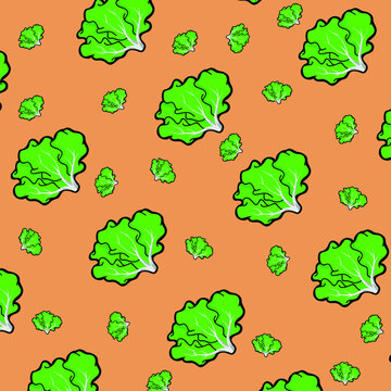 seamless pattern with vegetables