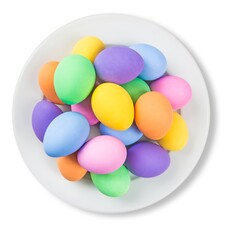 Easter eggs on background