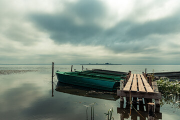 boats on the lake