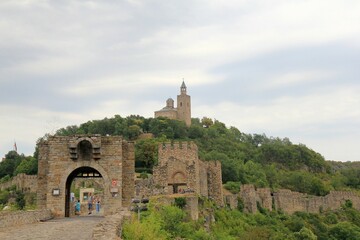 View of the Tsarevets fortress in Veliko Tarnovo (Bulgaria)