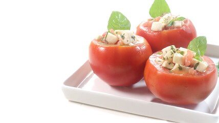 healthy delicious stuffed tomatoes