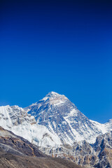 Everest Mountain Peak - the top of the world (8848 m)