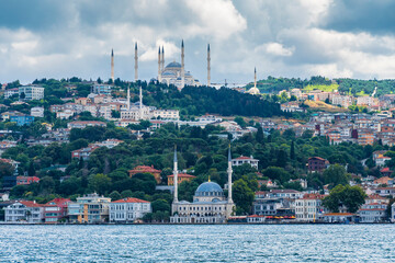 Camlica and Beylerbeyi Mosque view in Istanbul