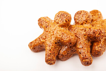 image of caramel nut white background 