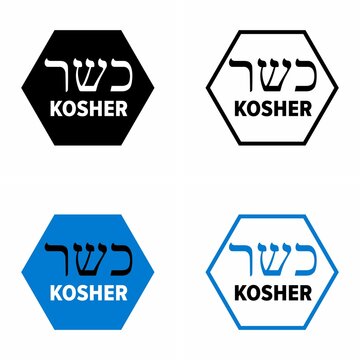 "Kosher" or kashrut Jewish law permitted food product information sign