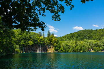 クロアチア　プリトヴィツェ湖群国立公園の風景