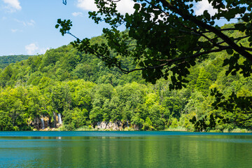 クロアチア　プリトヴィツェ湖群国立公園の風景